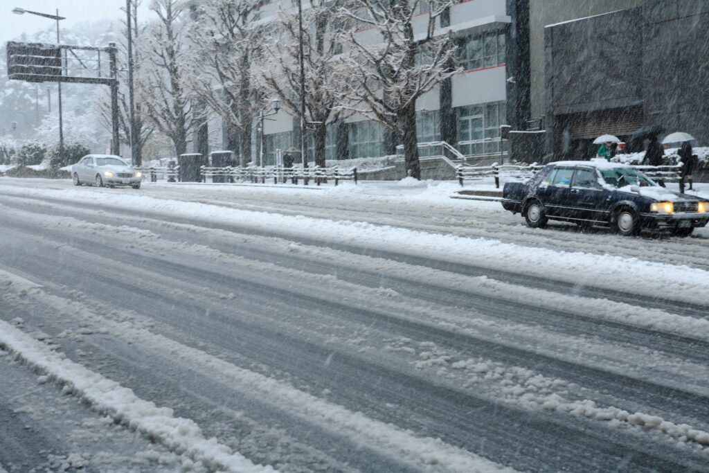 日本東京下大雪