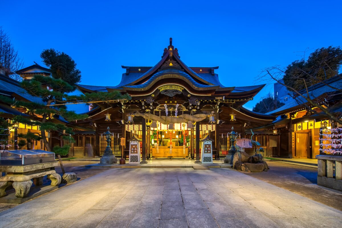 櫛田神社每年舉辦著名的「博多祇園山笠祭」