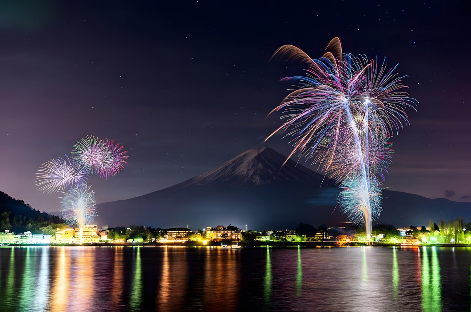 2024 富士山河口湖冬季花火大會
