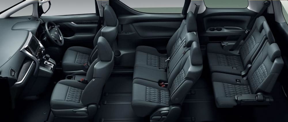 Toyota Alphard 八人座座椅配置參考