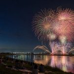 2026足利花火大會渡良瀨川河畔煙火示意圖