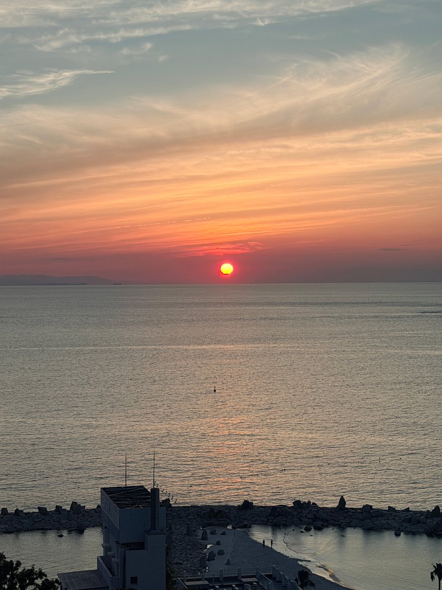 白濱海邊夕陽與海面實拍