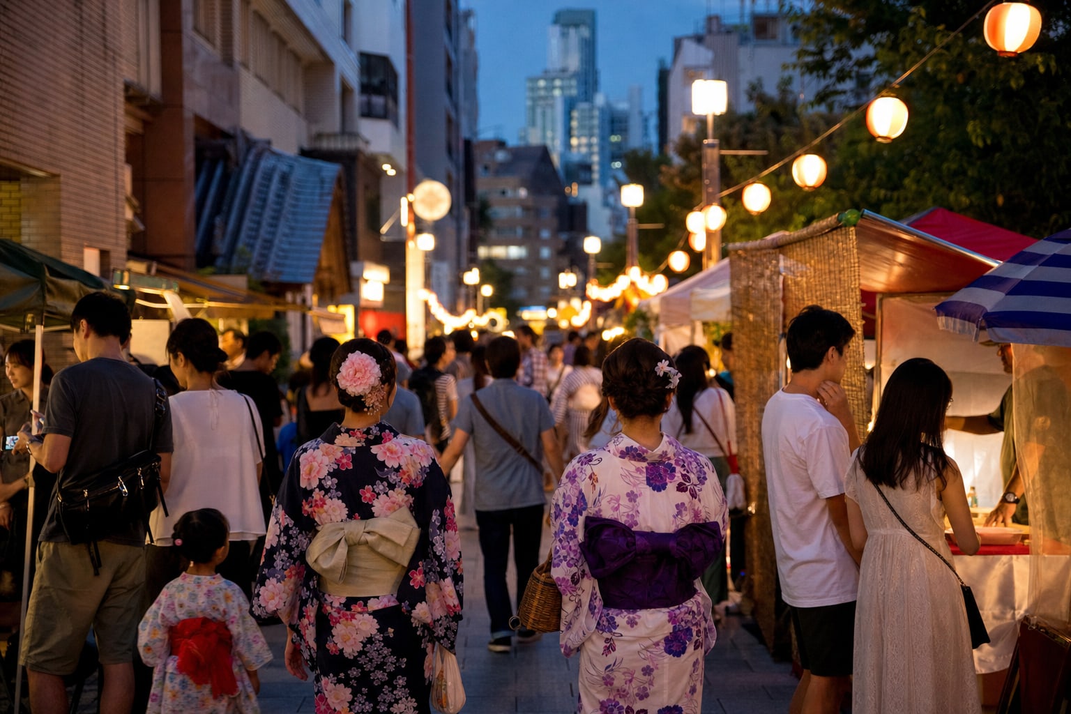 2026東京麻布十番納涼祭商店街夜間夏祭情境圖