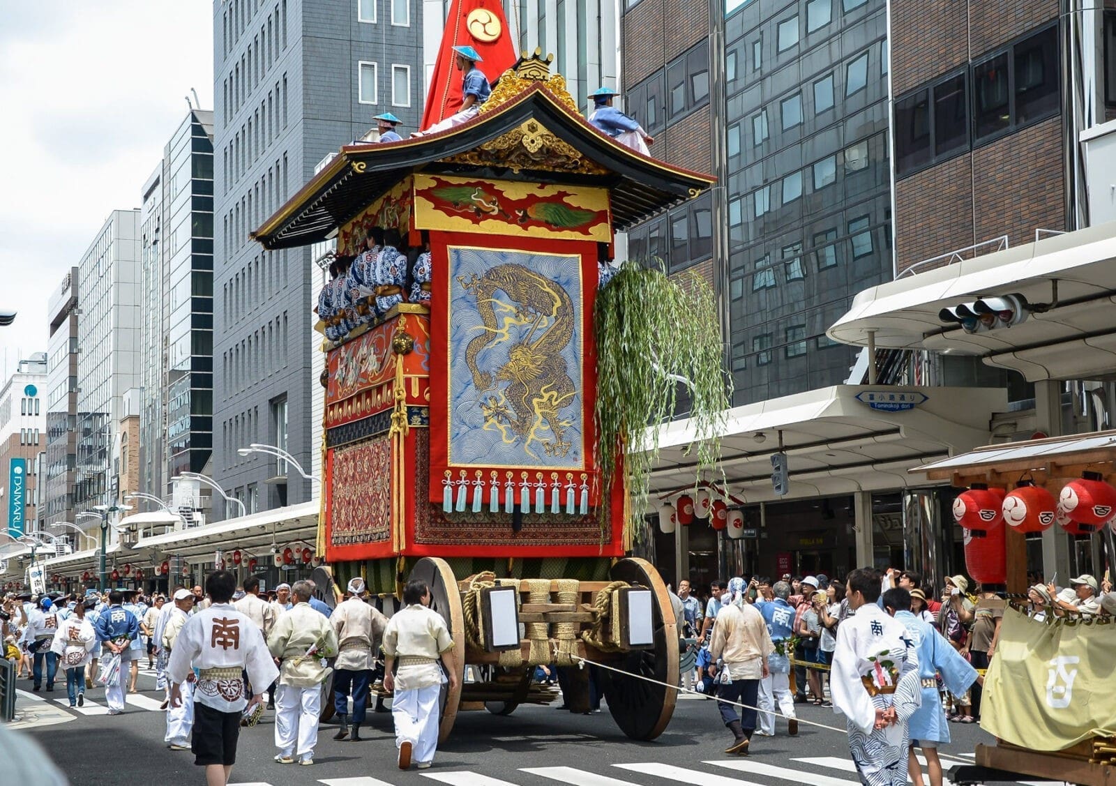 京都祇園祭前祭山鉾巡行街道