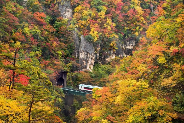 東北：鳴子峽紅葉