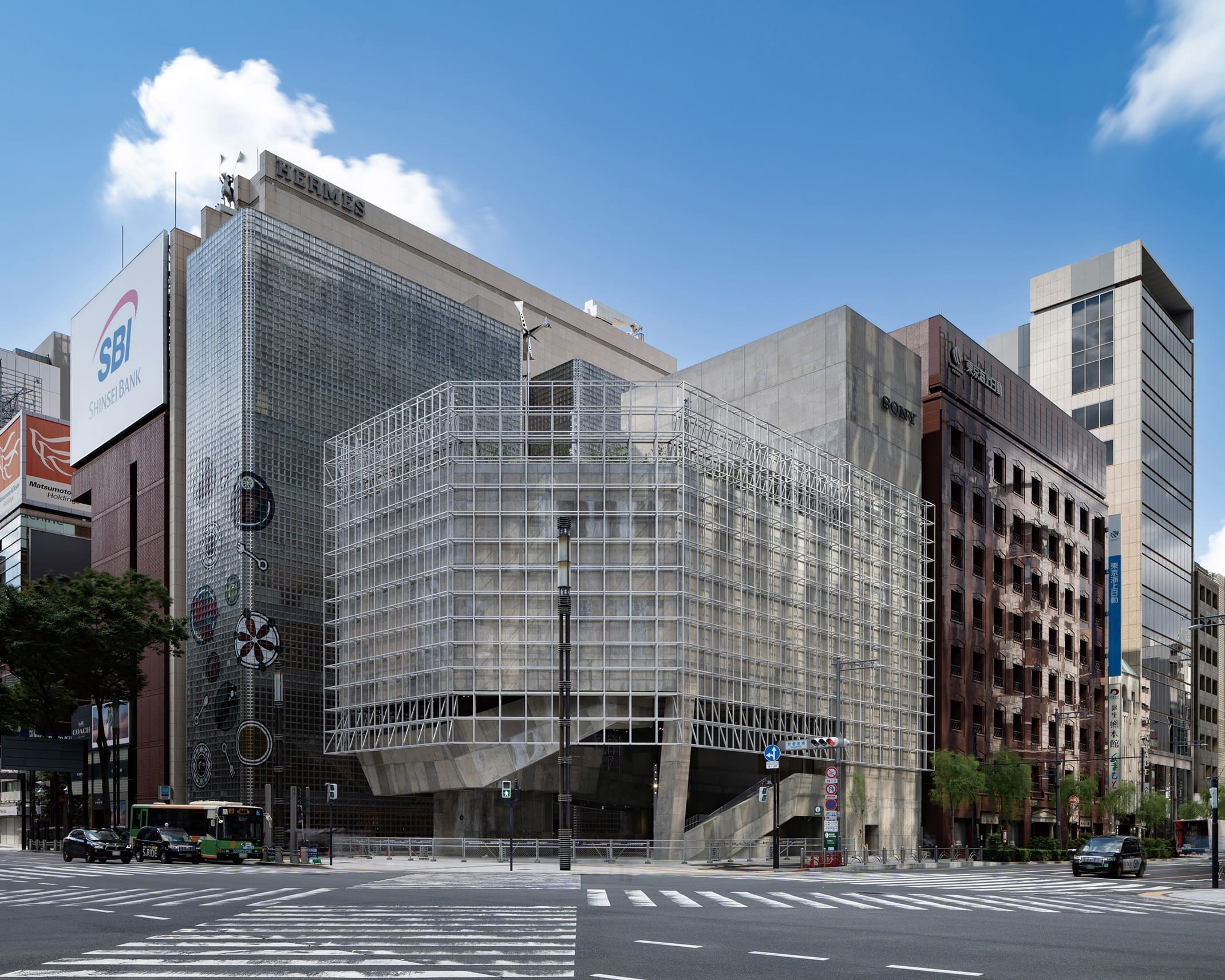 銀座 Ginza Sony Park 外觀與城市公園空間