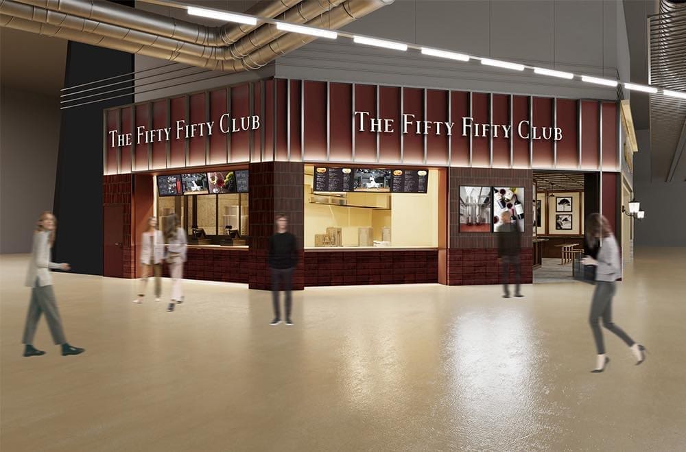全球首創球場內釀葡萄酒的餐廳「THE FIFTY FIFTY CLUB」