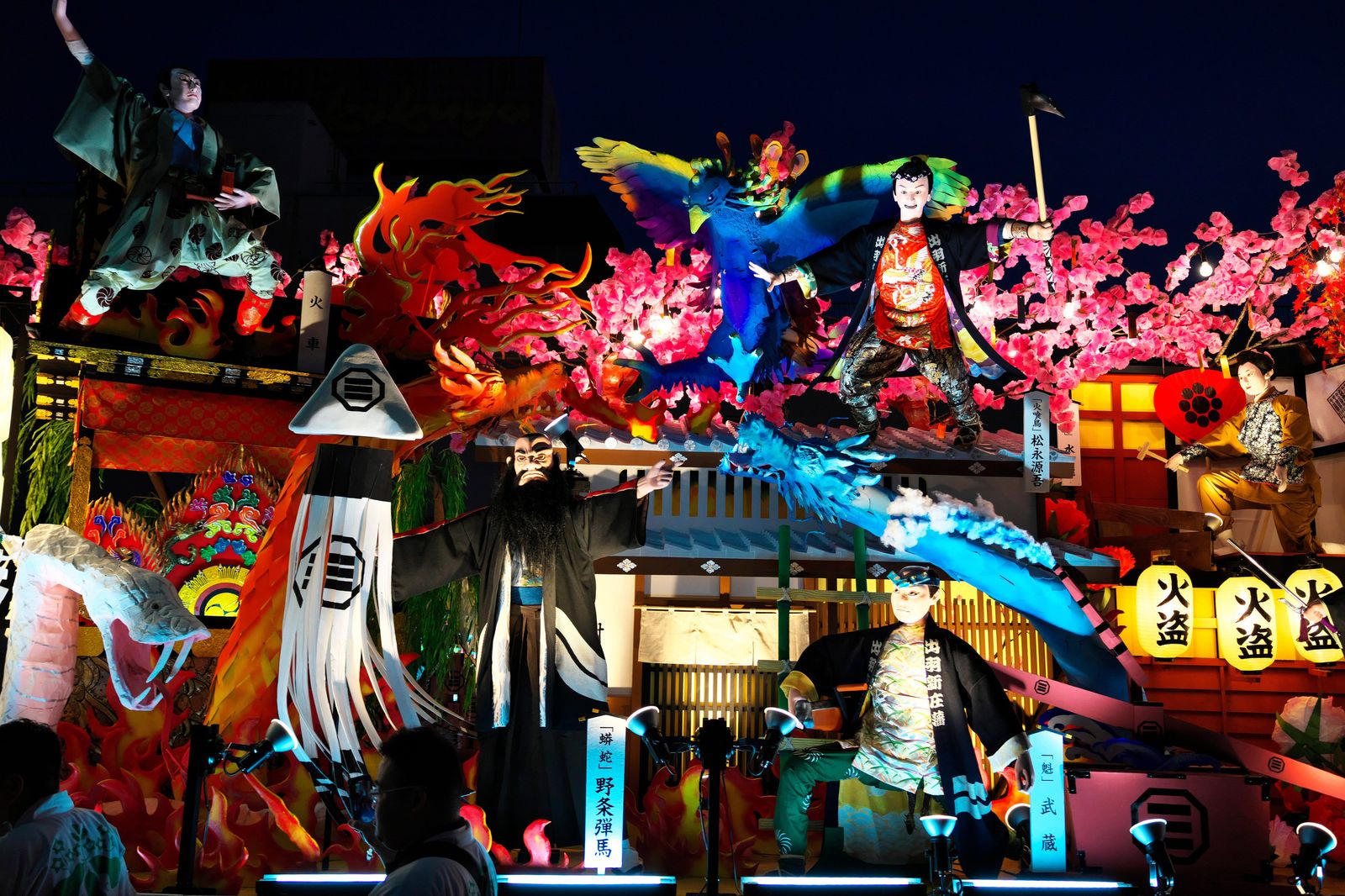 青森睡魔祭大型燈籠遊行與觀眾