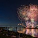 2026足利花火大會渡良瀨川河畔煙火示意圖