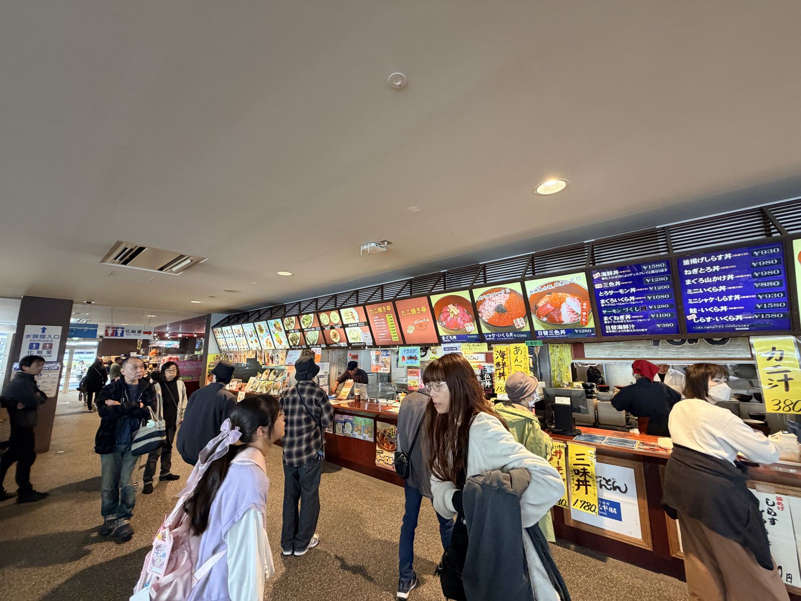 Food Court 攤位菜單燈箱特寫