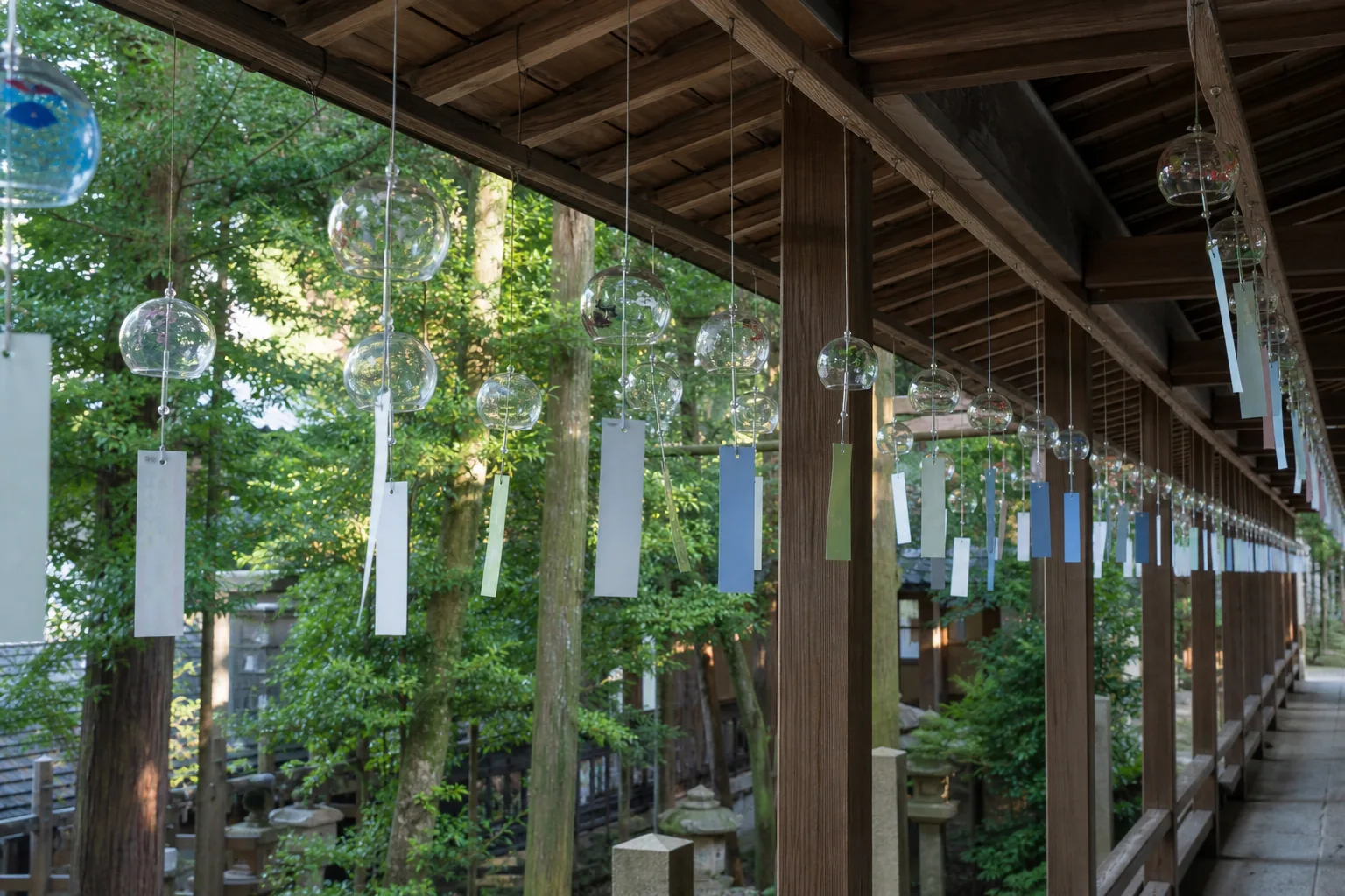 福岡神社風鈴祭 AI 情境示意圖