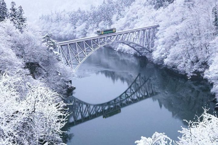福島大內宿與只見川雪景一日遊