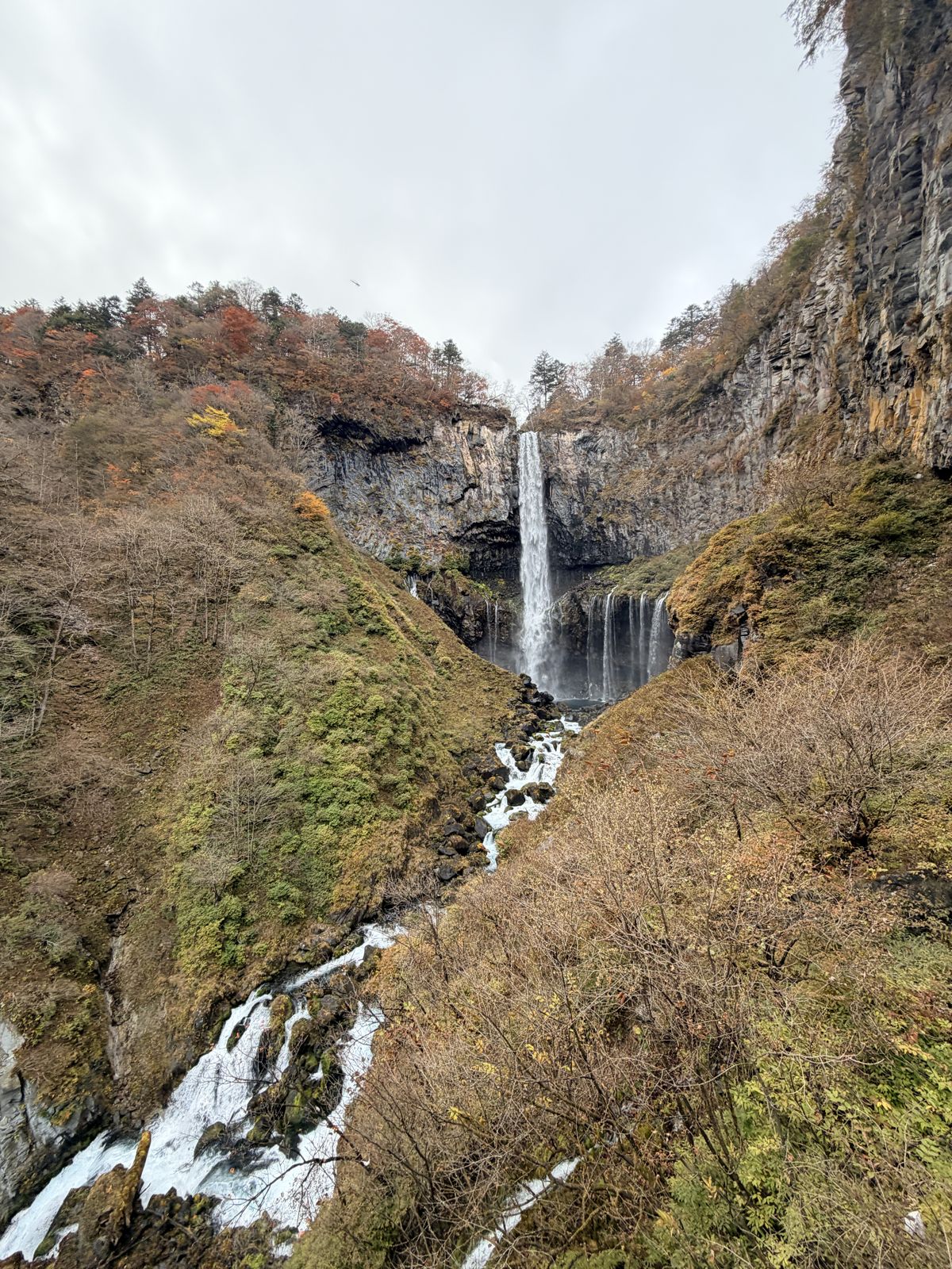 華嚴瀑布主瀑與峽谷急流全景