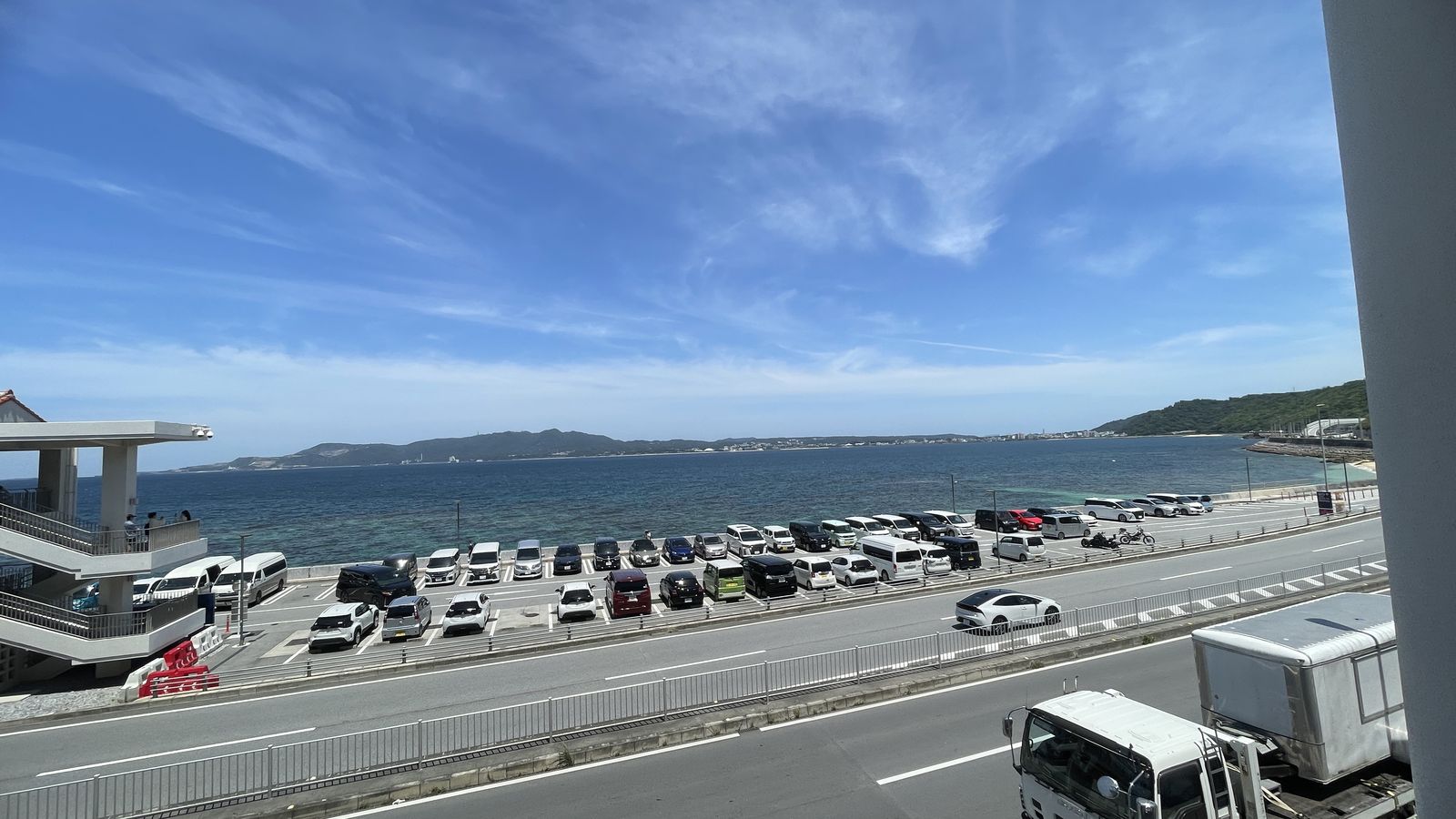 許田休息站附近的海岸展望景色