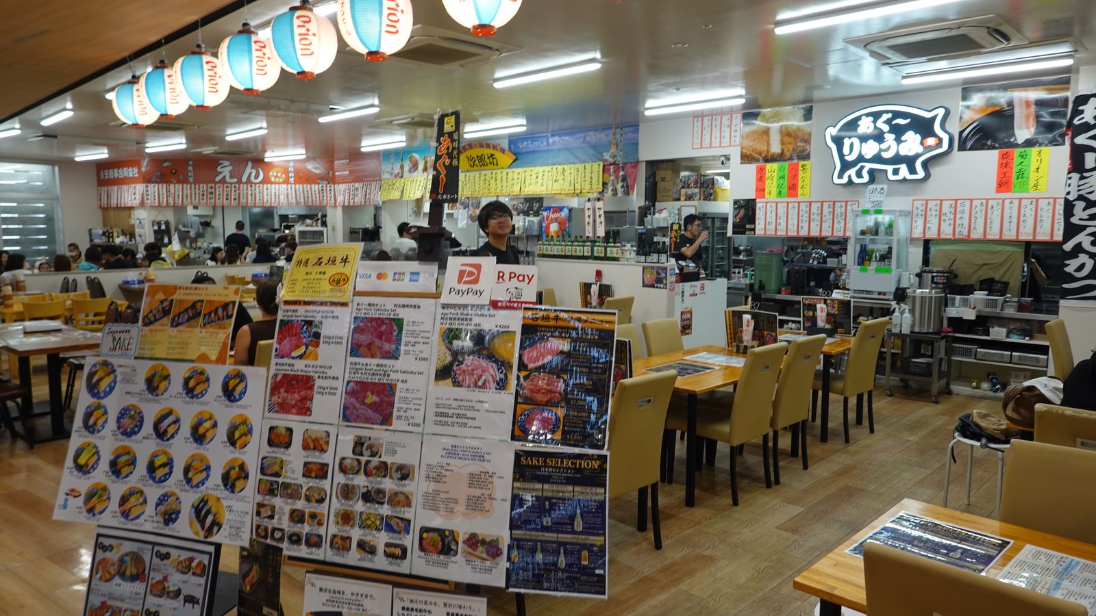 牧志市場二樓套餐與海鮮菜單
