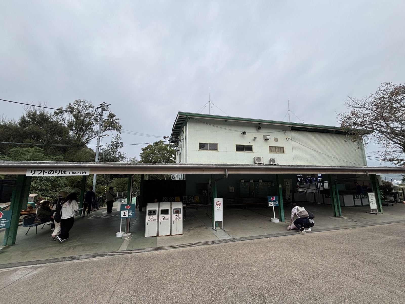 松山城山頂站與前往本丸的入口動線
