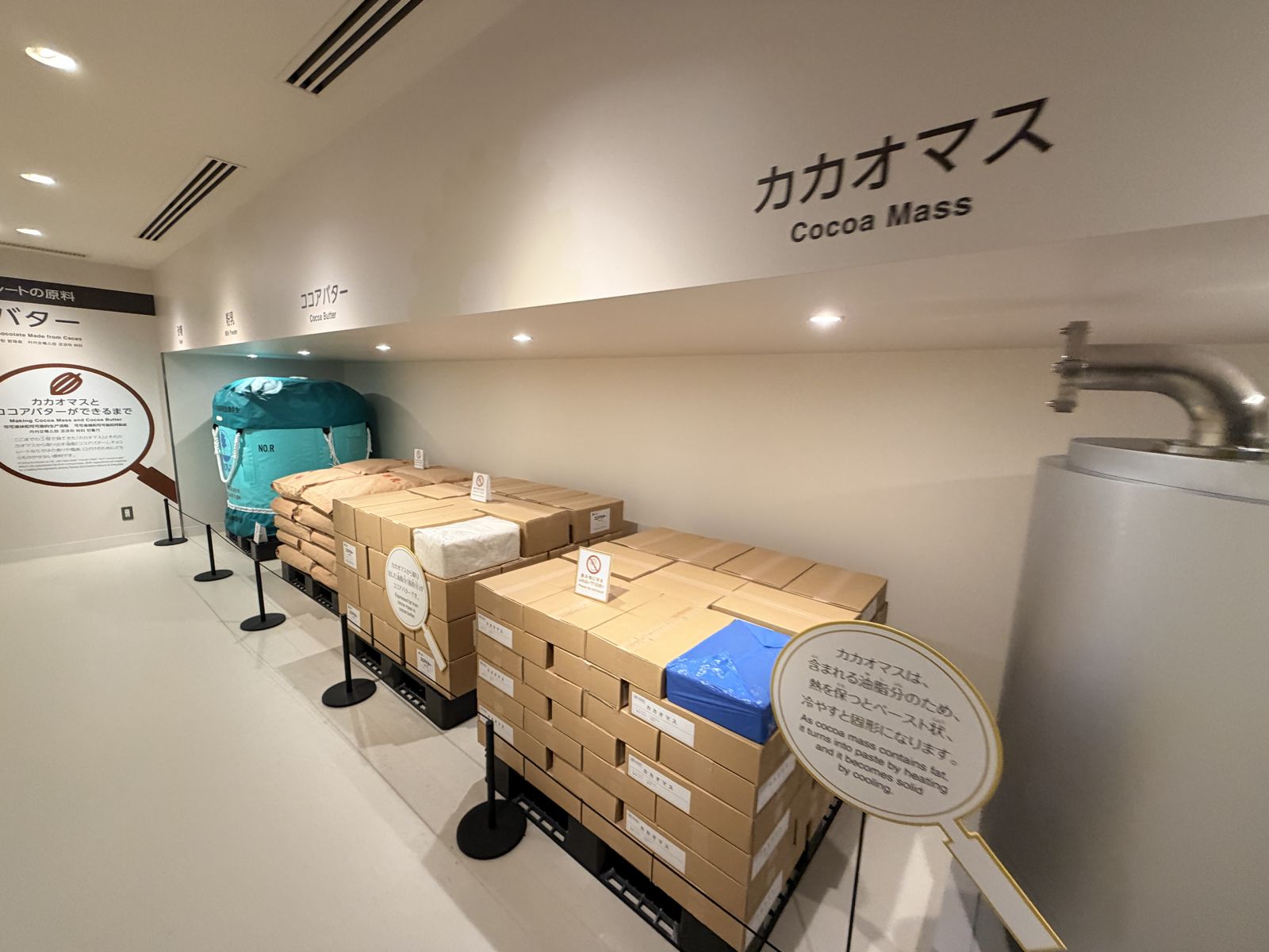 ROYCE' 可可膏 Cacao Mass 儲存展示
