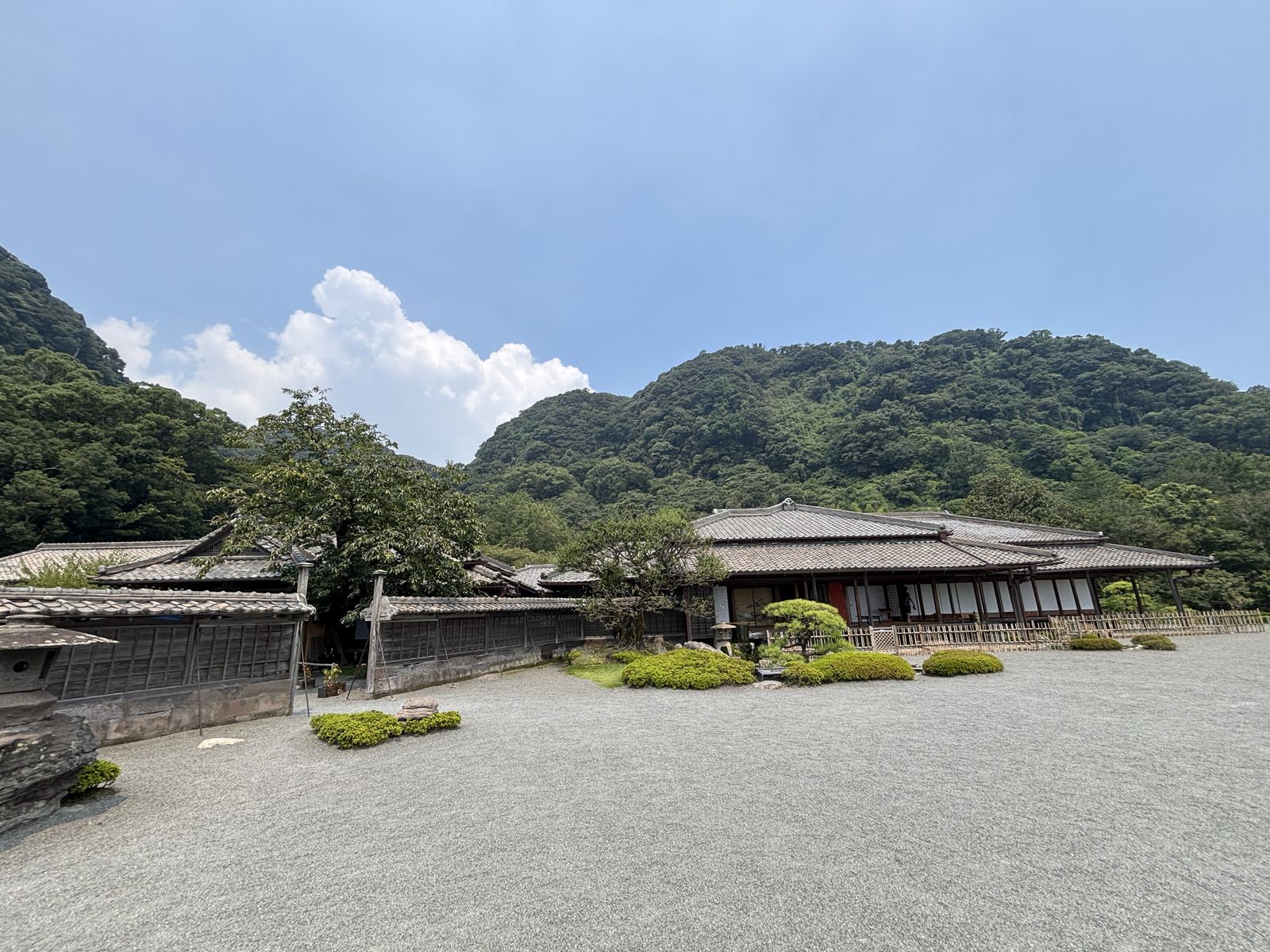 鹿兒島仙巖園御殿與庭園全景