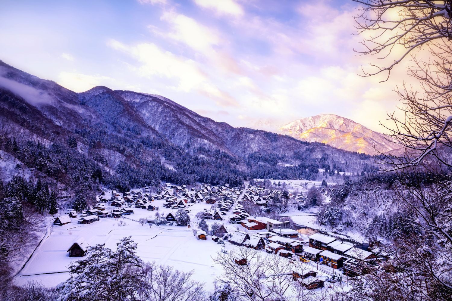 日本冬季包車旅遊－白川鄉合掌村雪景