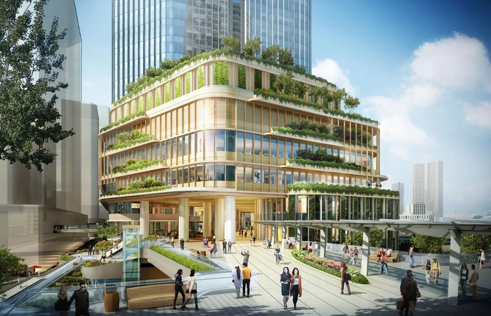 高輪 Gateway City 與高輪 Gateway 車站周邊