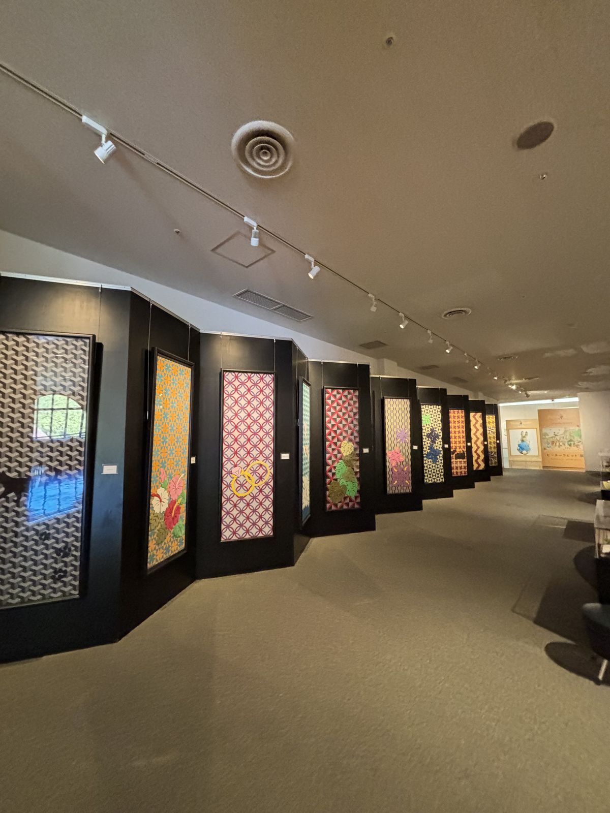 毛巾美術館織品設計作品展示區