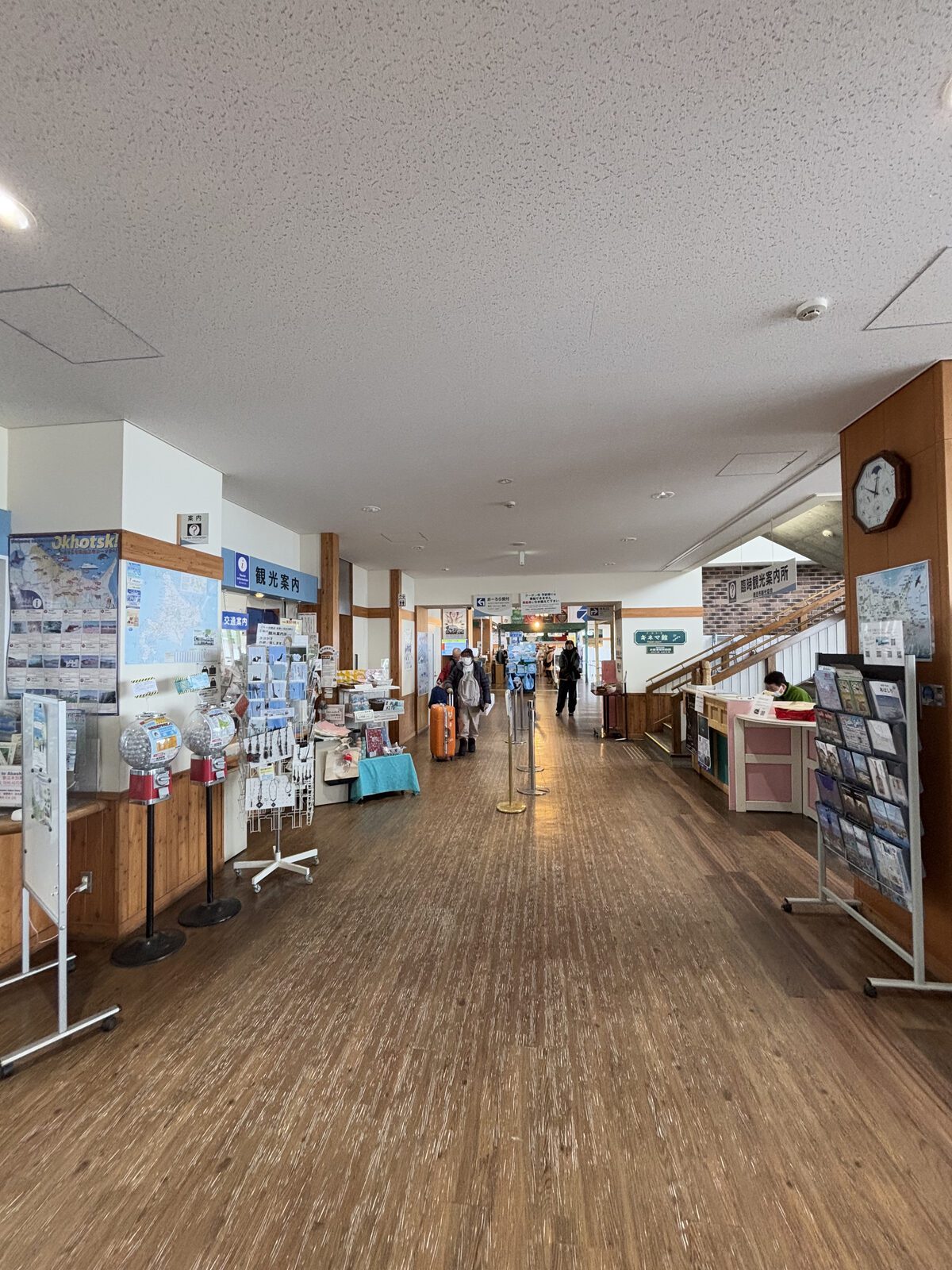道之驛流冰街道網走內的商店與候船空間