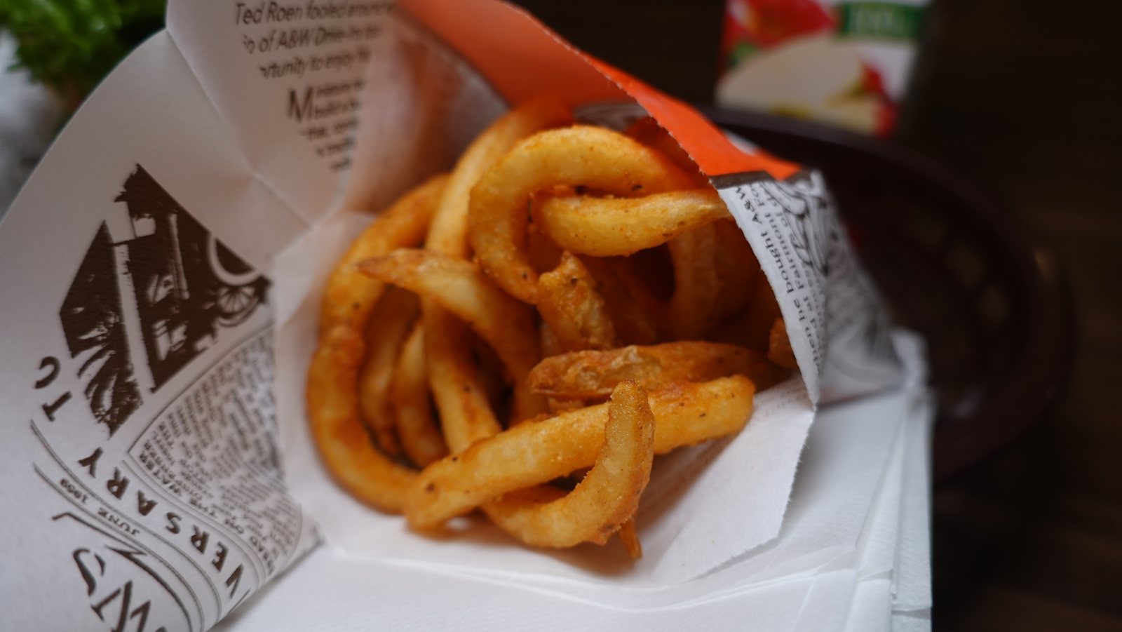 A&W Curly Fries 螺旋形捲捲薯條近拍