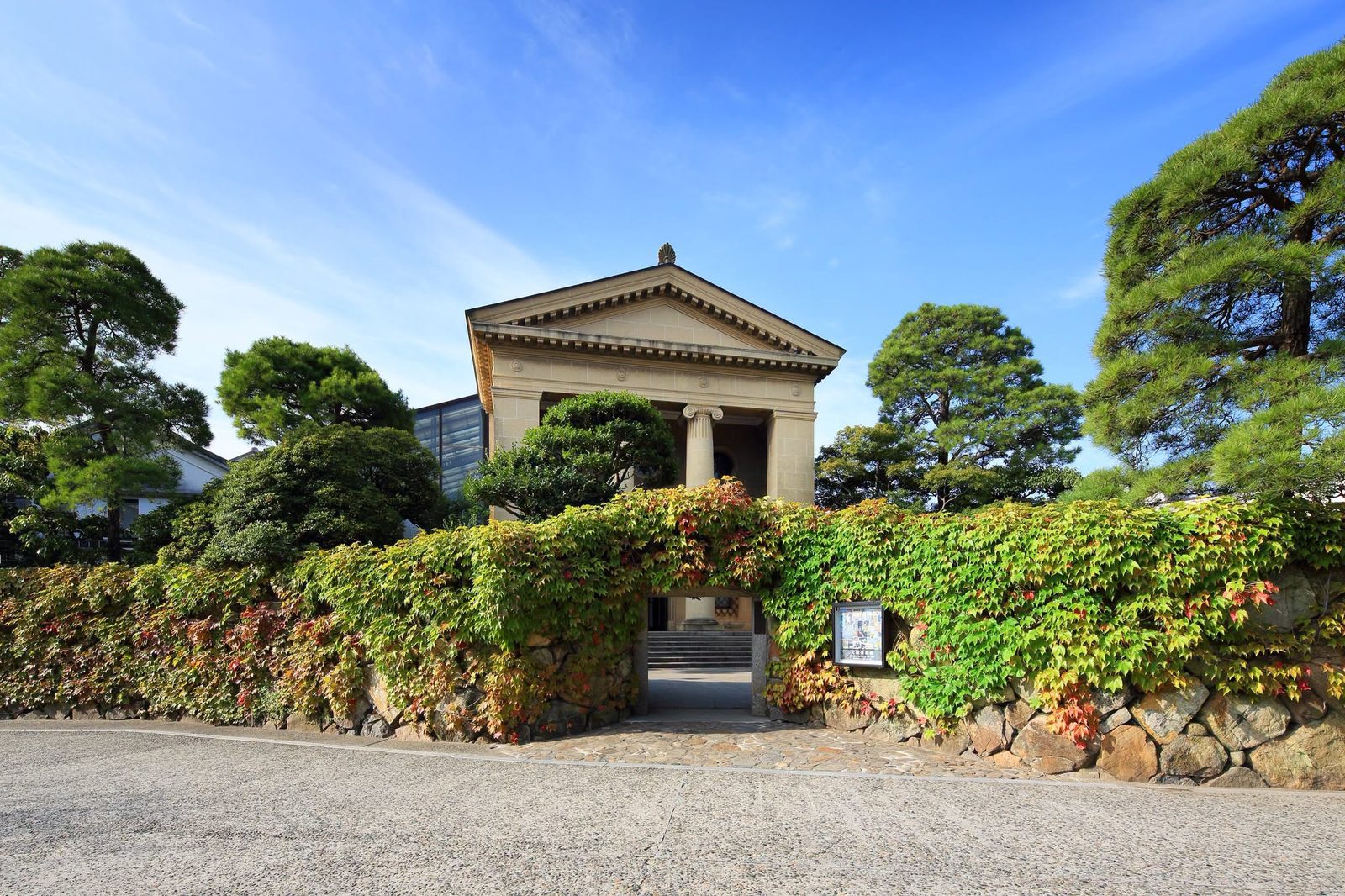 大原美術館西洋羅馬神殿風典雅外觀