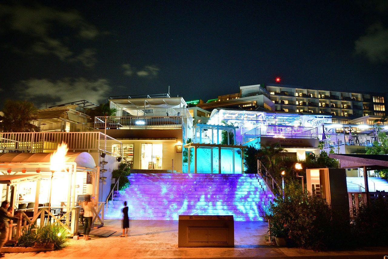 瀨長島海風露台夜間燈光（官方提供）