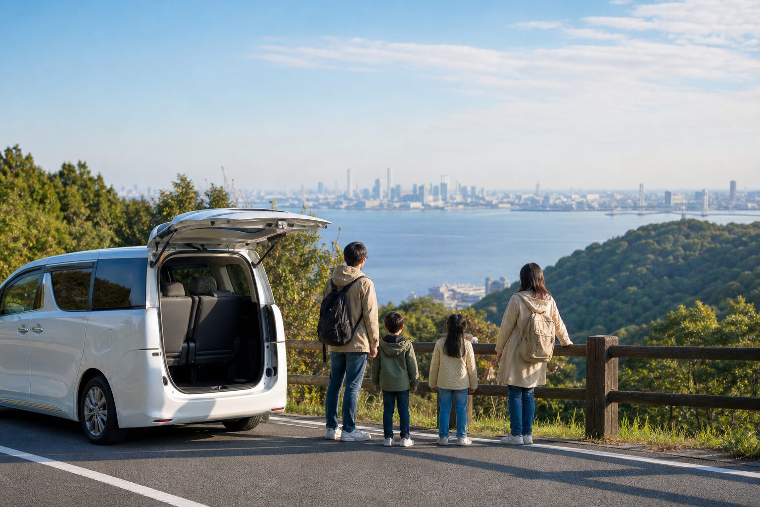 東京近郊親子包車旅行情境示意