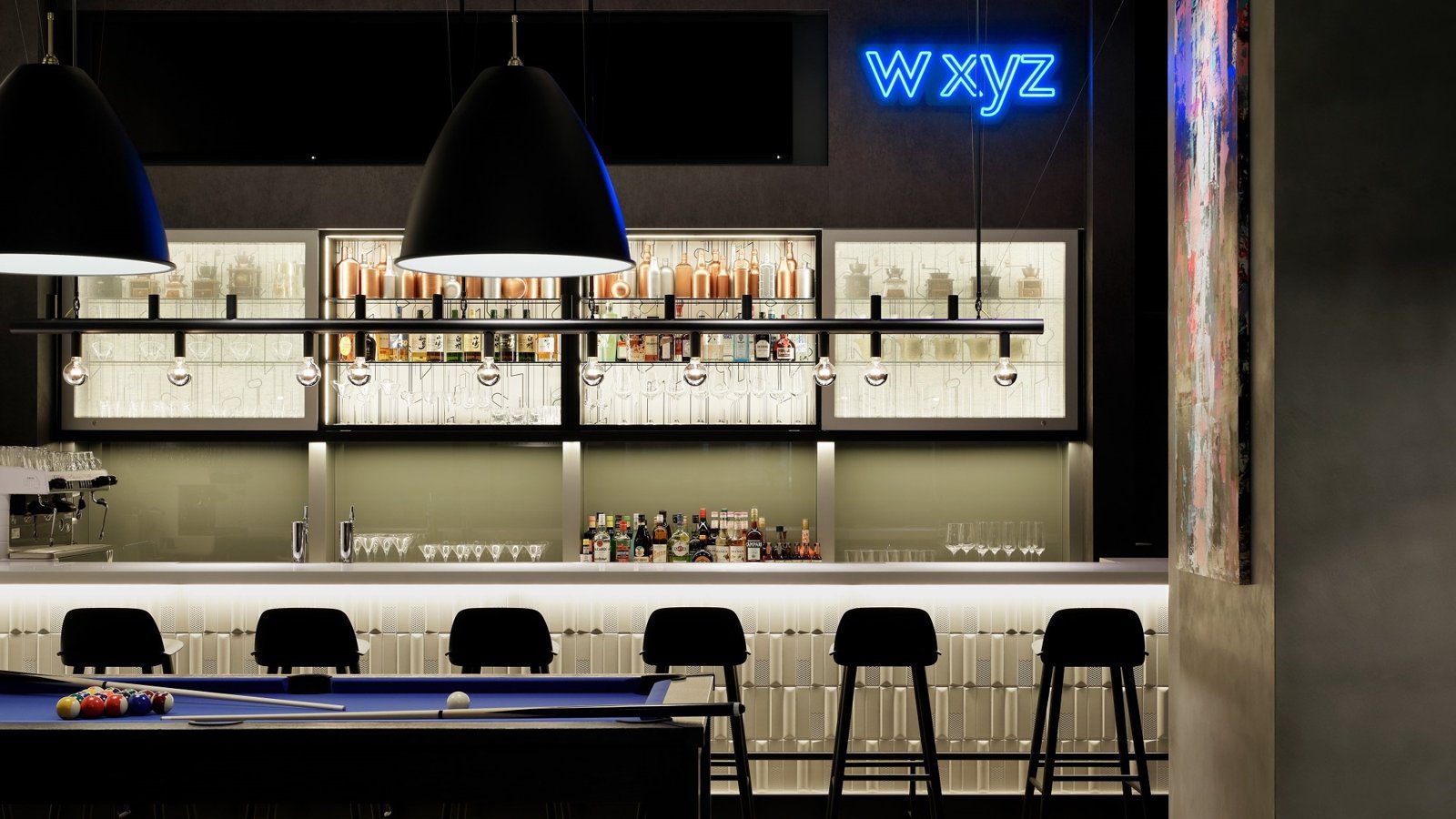 大阪梅田雅樂軒酒店 W XYZ Bar 吧檯