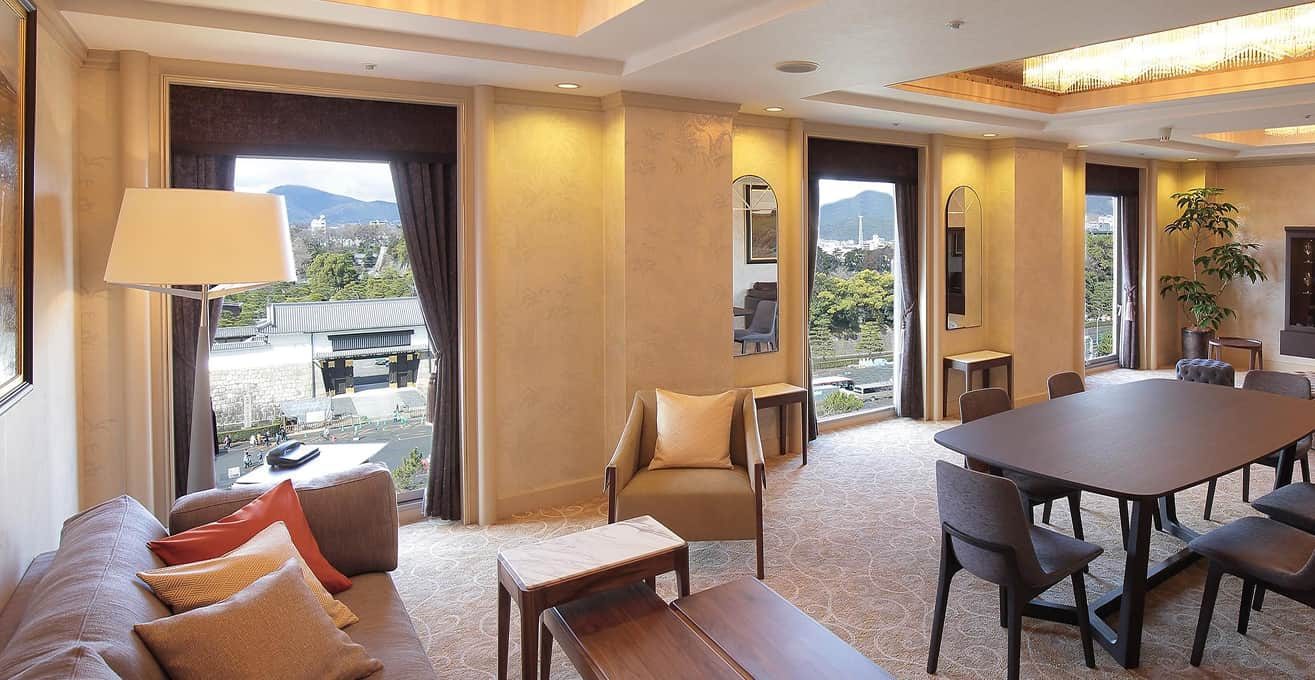 ANA 皇冠假日酒店京都 Suite 起居空間