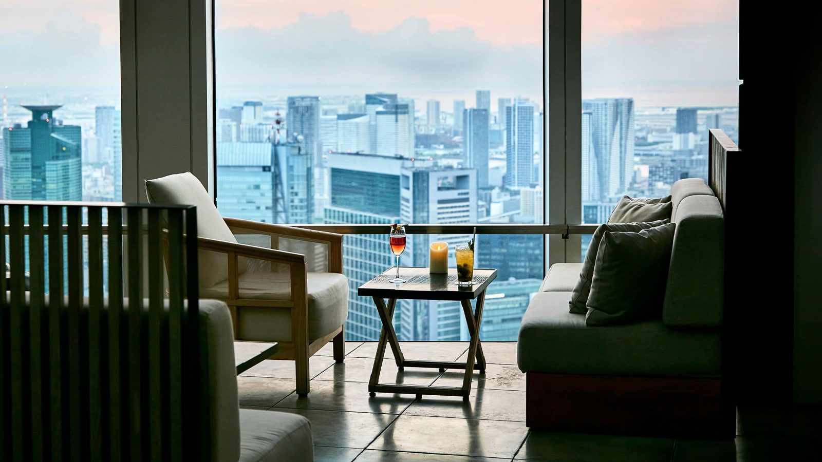 東京虎之門安達仕酒店 黃昏時的高樓層景色