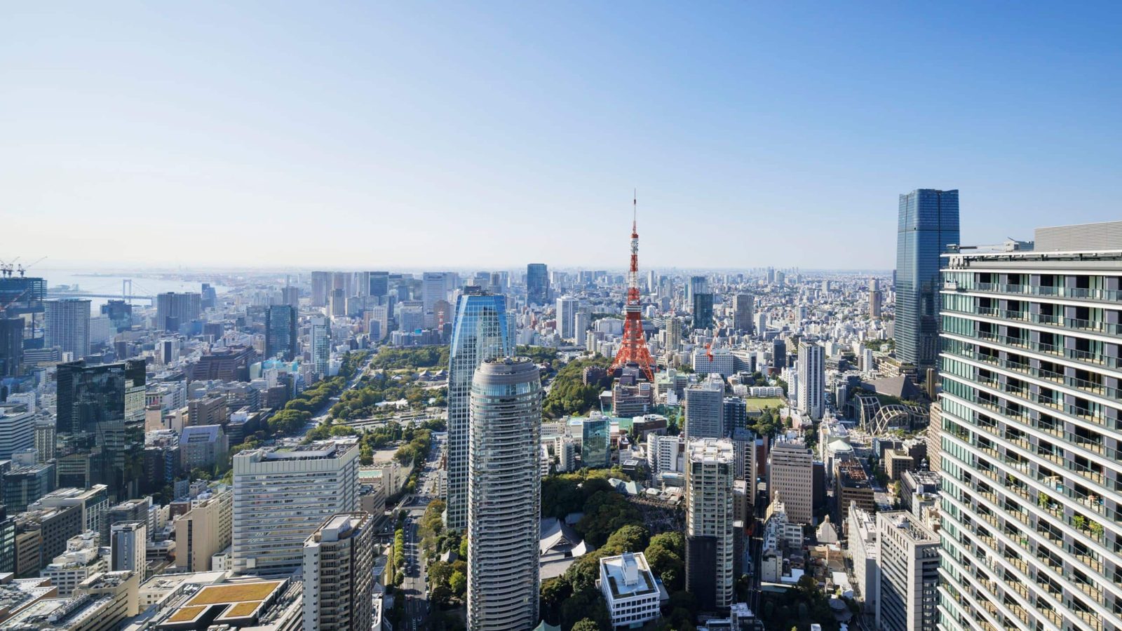 東京虎之門安達仕酒店 從高樓層看出去的東京鐵塔