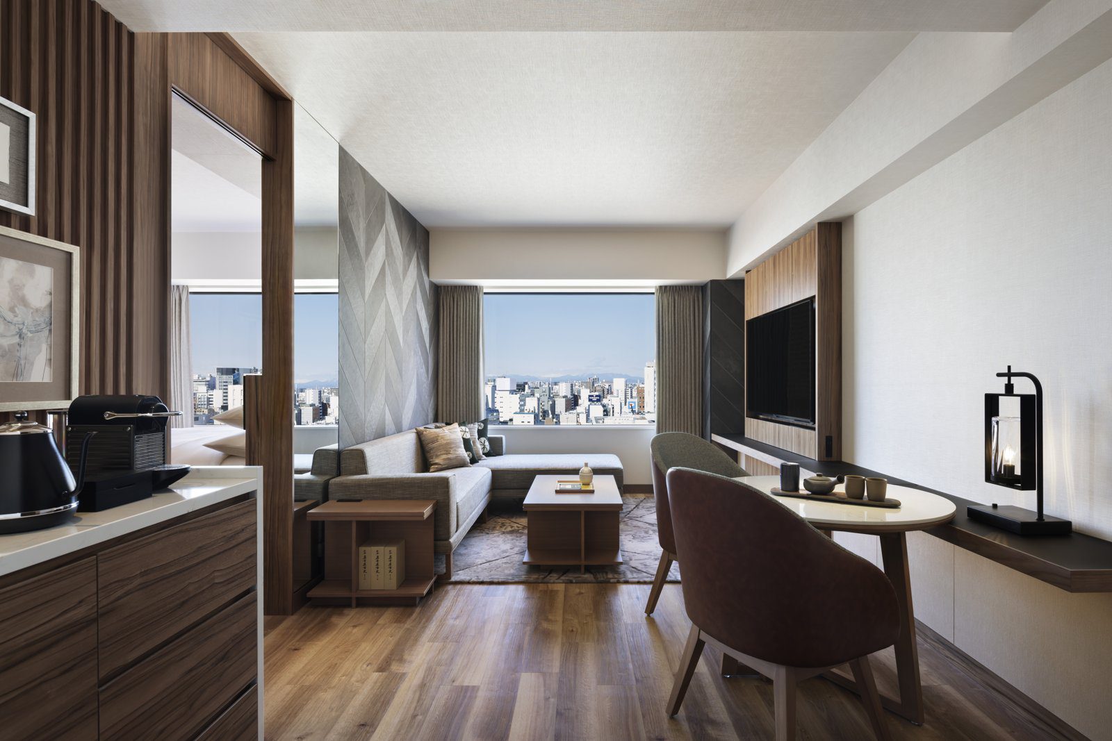 名古屋萬怡酒店 Courtyard Suite 客廳