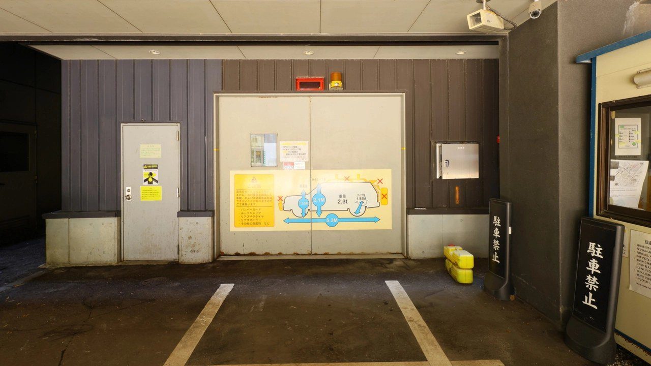 Dormy Inn 金澤 塔式立體停車場的入庫口