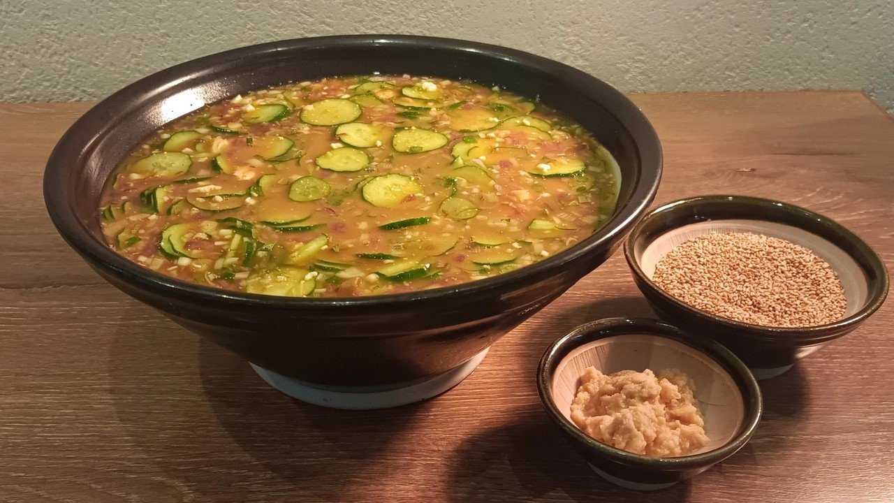 Dormy Inn 宮崎 早餐的宮崎冷汁與配料
