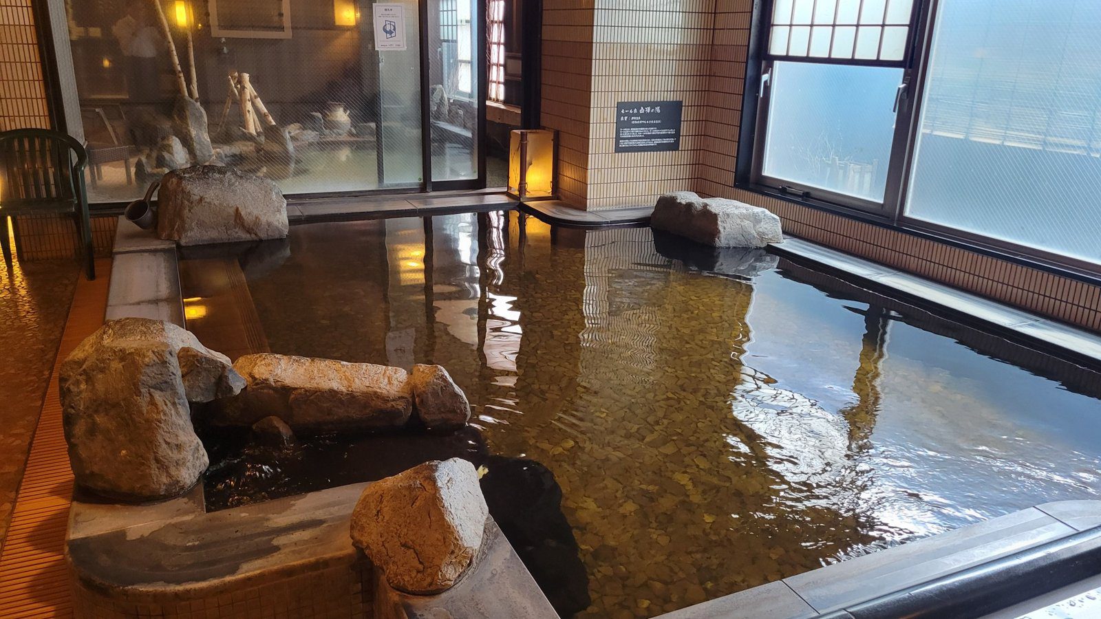 Dormy Inn 帶廣 男湯的模爾溫泉內湯