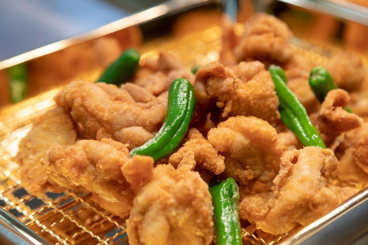 Dormy Inn 大分 早餐的中津炸雞