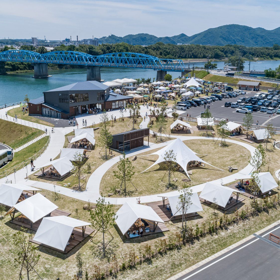萬楓酒店 岐阜清流里山公園 木曾川畔的 River Port Park 美濃加茂