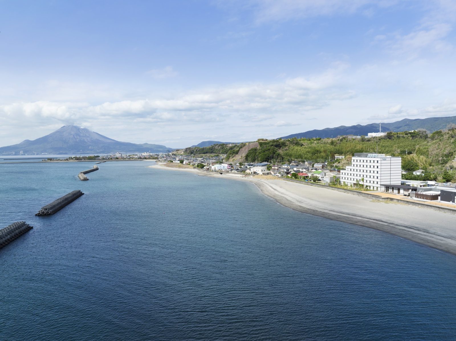 萬楓酒店 鹿兒島垂水櫻島 錦江灣與對岸的櫻島