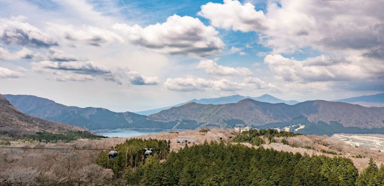 馥府 箱根 蘆之湖與箱根空中纜車一帶山景