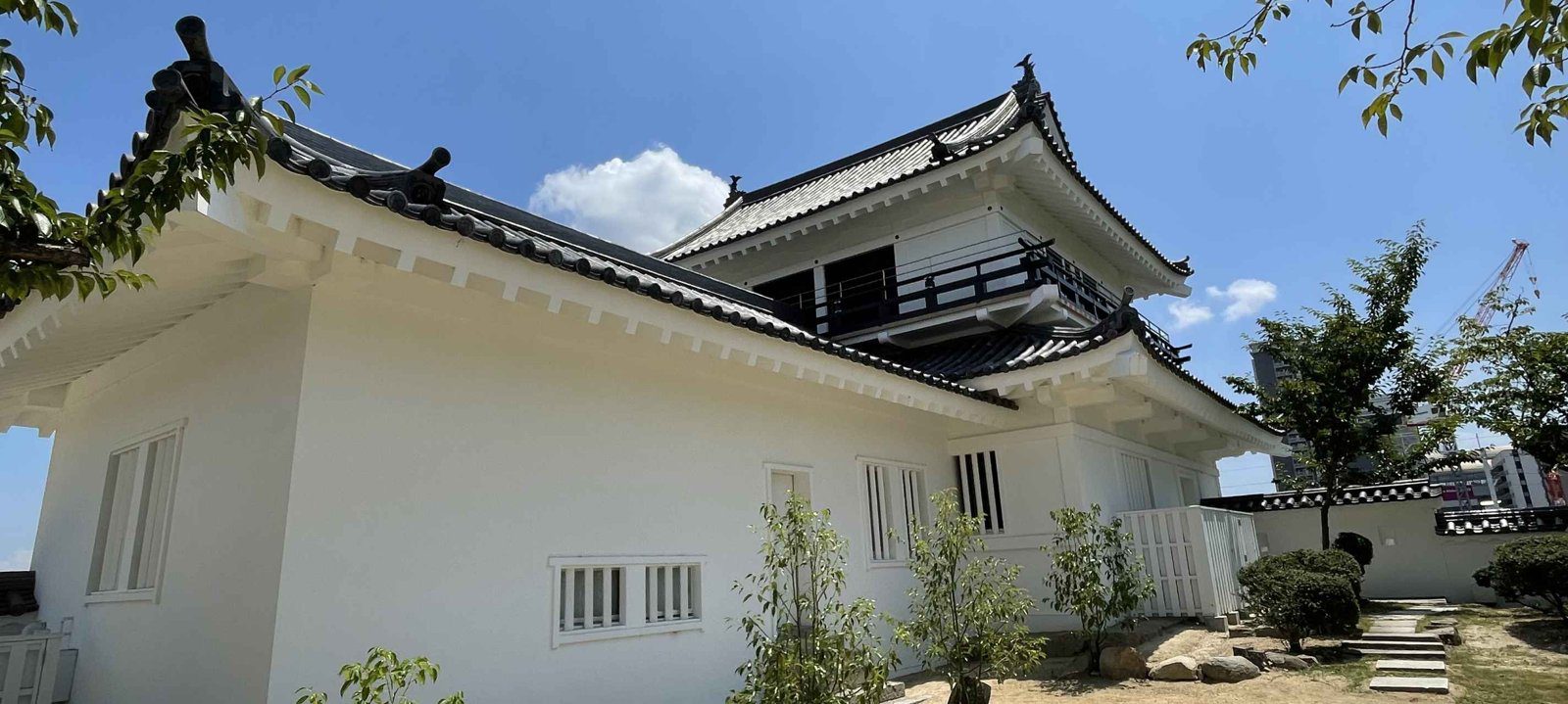 福山城 Castle Stay 石垣上的月見櫓與白牆