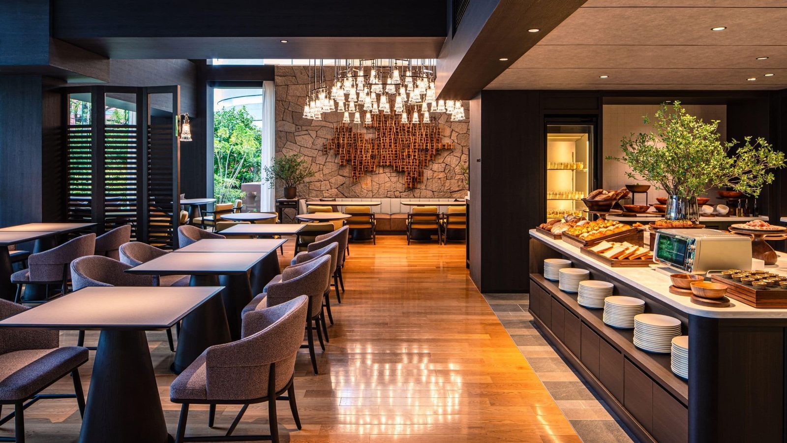 福岡君悅酒店 Grand Club 的用餐空間