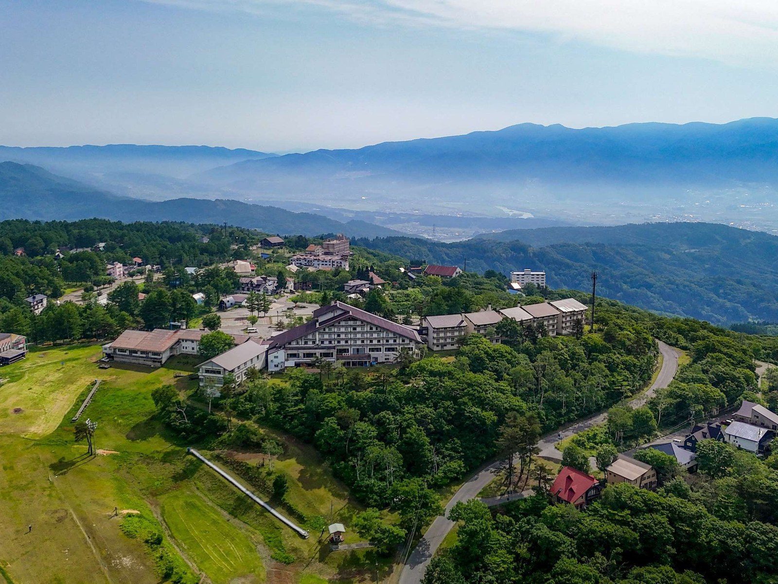 鳥取大山度假大飯店 伯耆富士大山山麓與度假村綠意全景