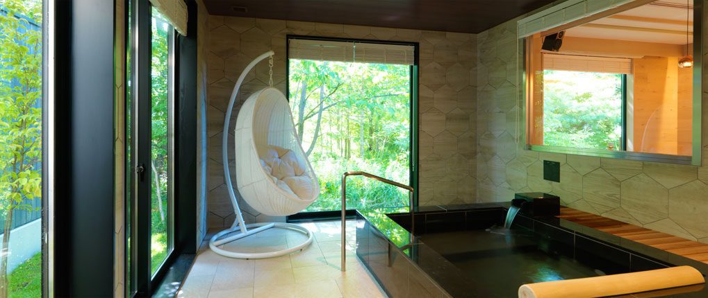 函館大沼 鶴雅度假村 EPUY 客房的 SPA 室
