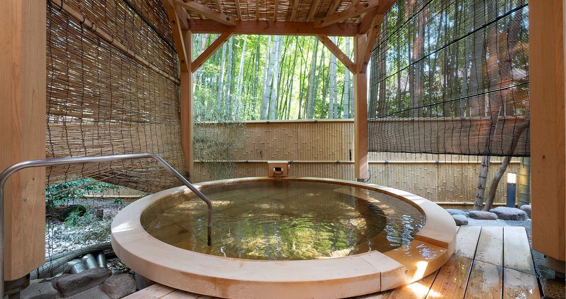 箱根小涌谷溫泉 水之音 圓形的浴槽