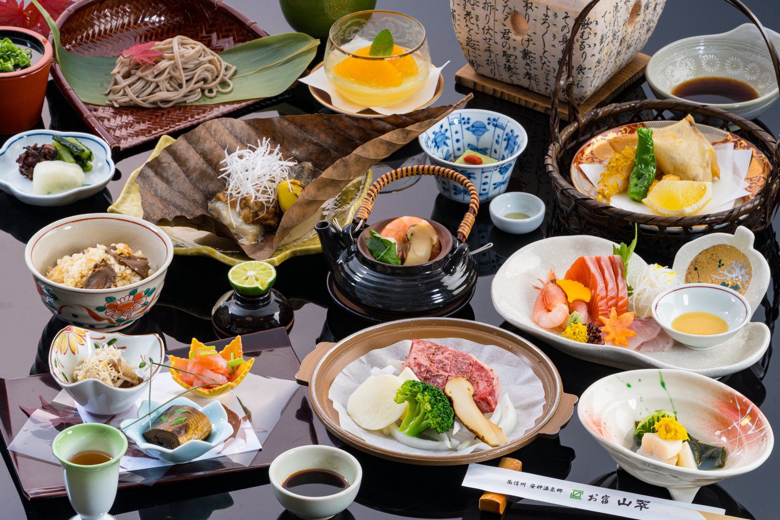 昼神溫泉 御宿山翠 信州食材的會席料理
