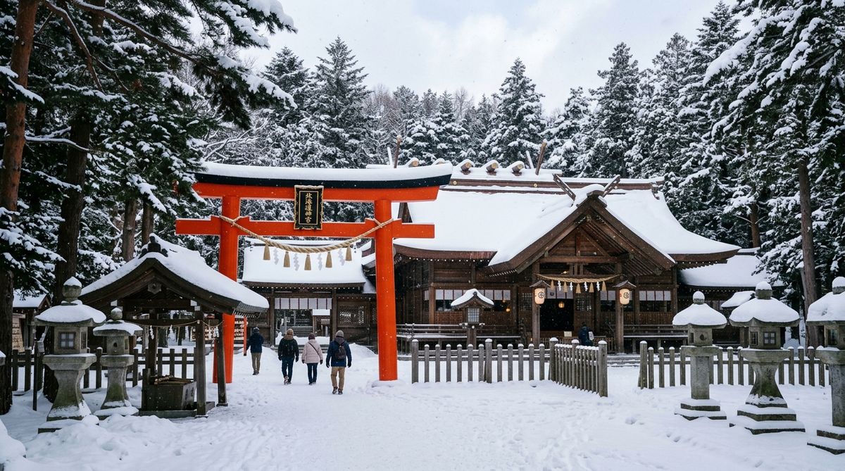 札幌北海道神宮冬雪參拜