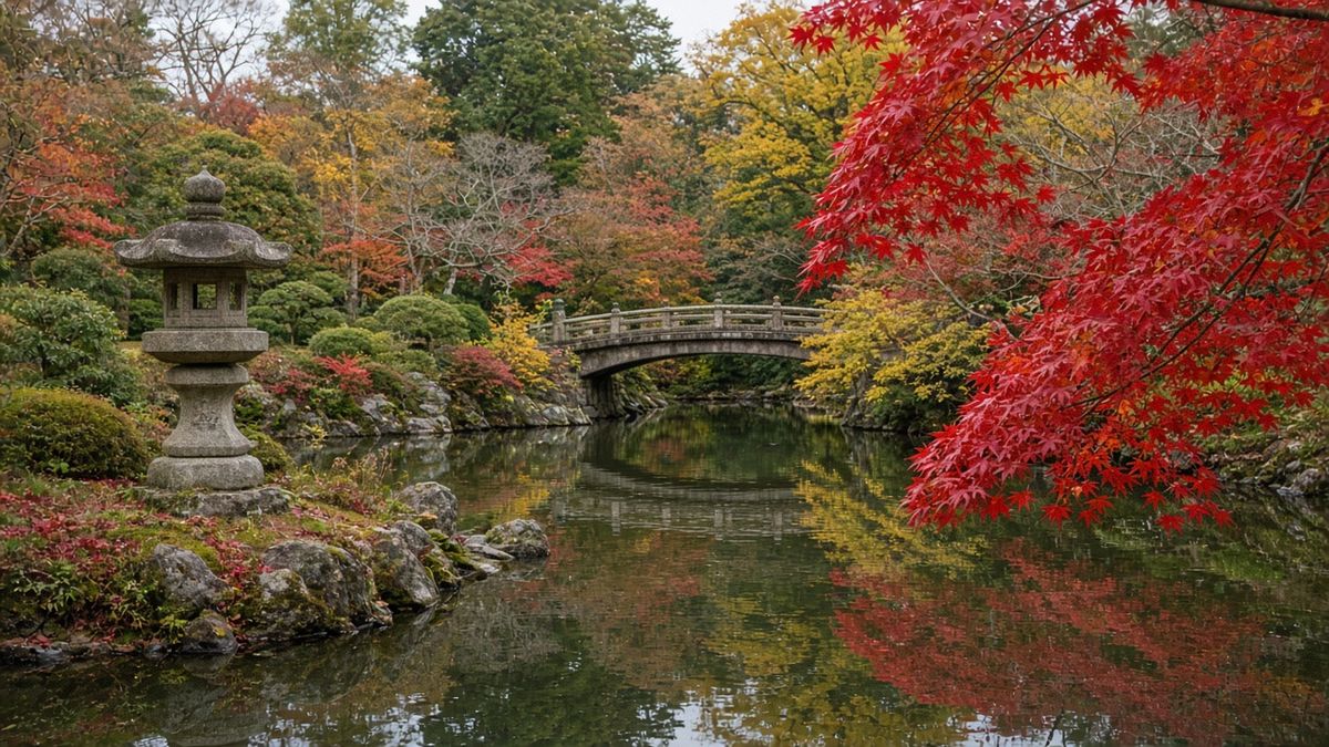 金澤兼六園秋色庭園